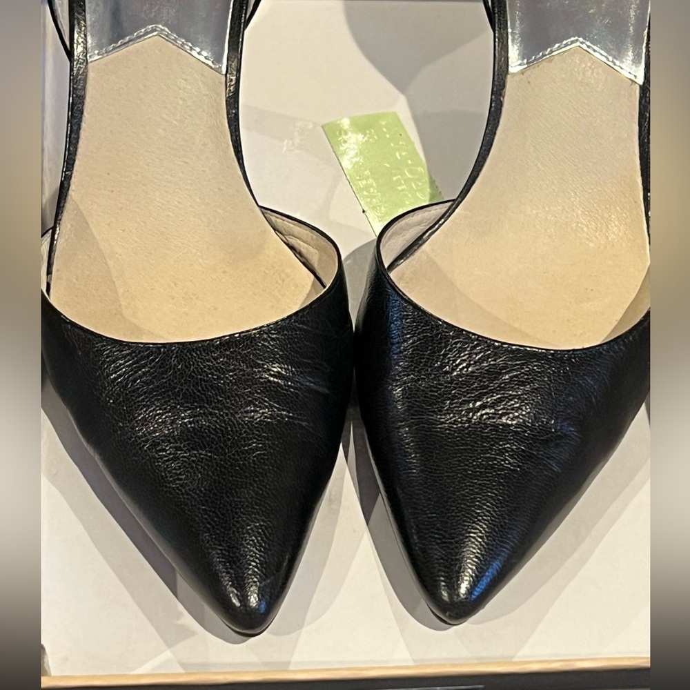 Michael Michael Kors FLEX D'ORSAY Black Leather Women's 7 1/2 Heels 3" - Picture 5 of 12